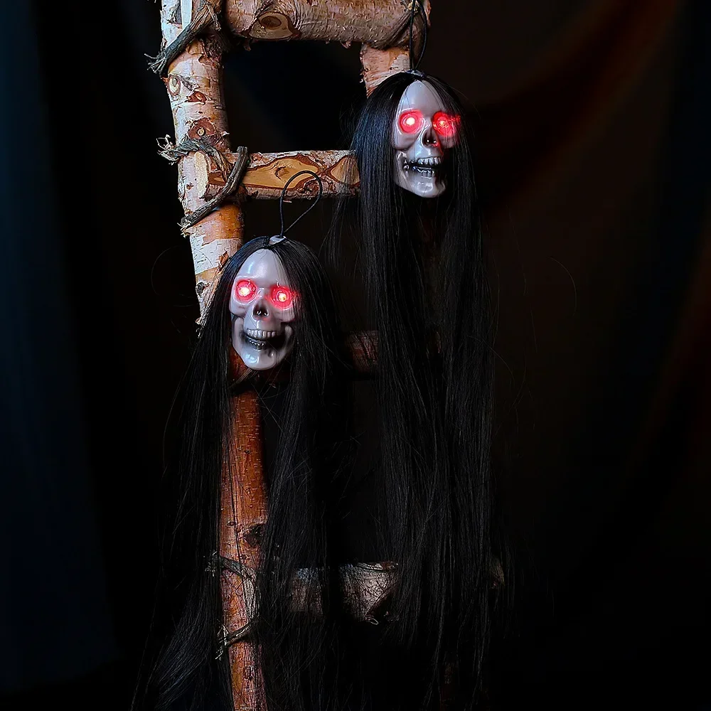 Halloween Skeleton Decoration - Halloween Hanging Ghost Skull with Long