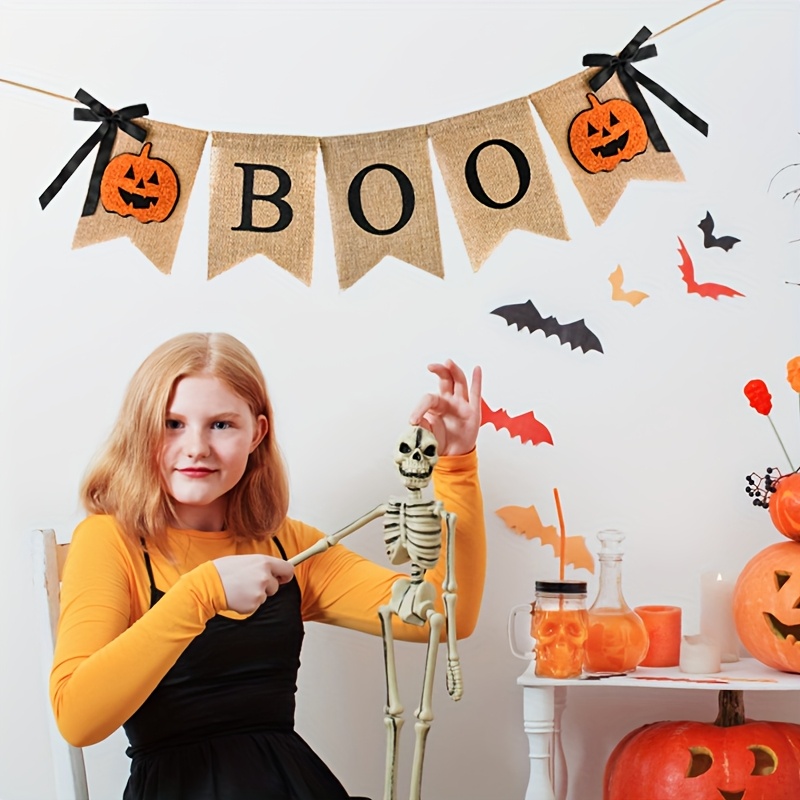 Pumpkin Lantern Halloween - 1 Set Rustic Halloween Banner 