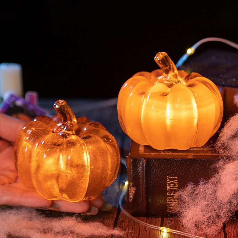 Halloween LED Luminous Pumpkin - Halloween Pumpkin Decor Led 评论和价格