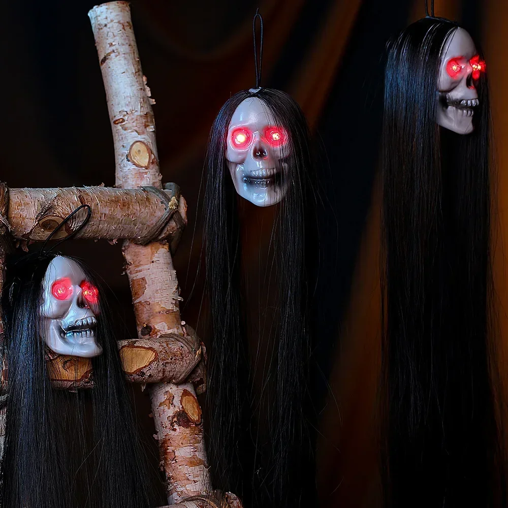 Halloween Hanging Ghost Skull  - Halloween Skeleton Decoration 评论和价格