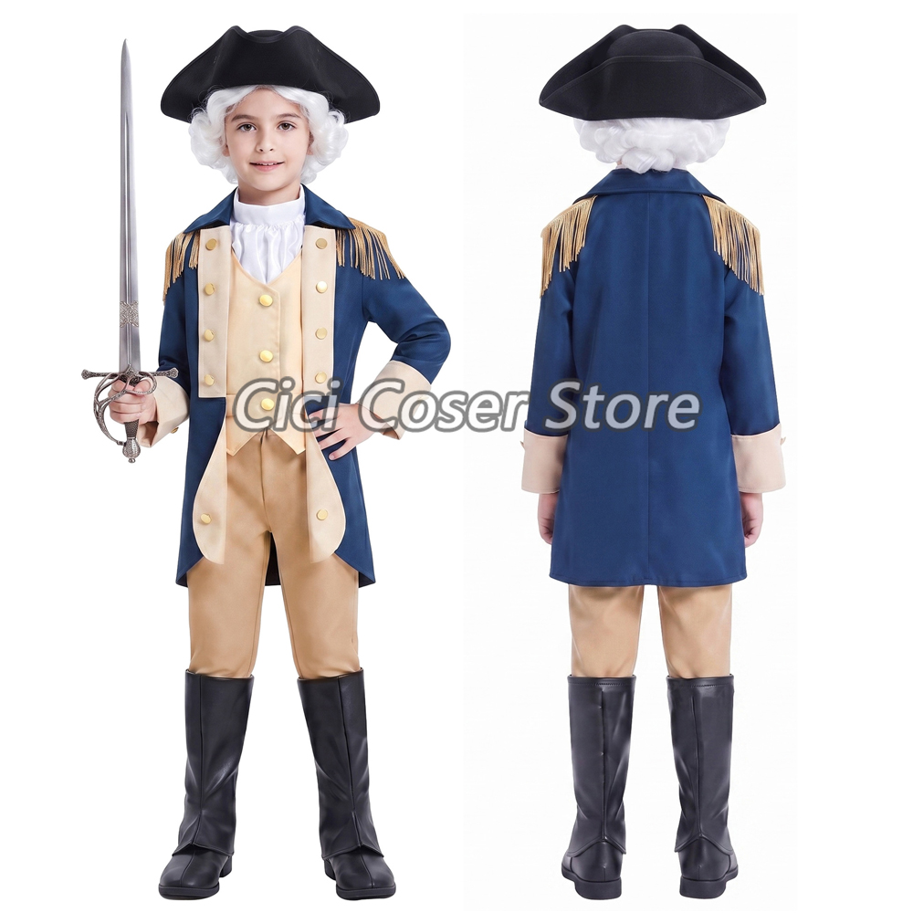 Kids Colonial George Washingto - Halloween Costume Kids 评论和价格