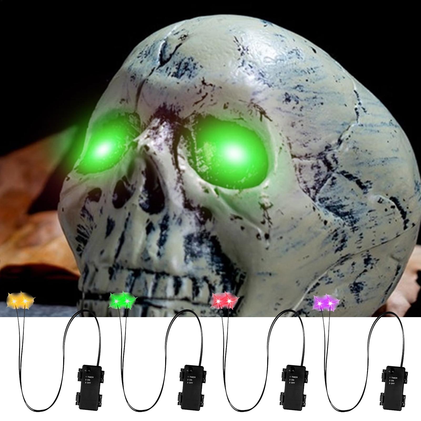 1PC Glowing Eyes Halloween Lig - Halloween Pumpkin Decor Led 评论和价格