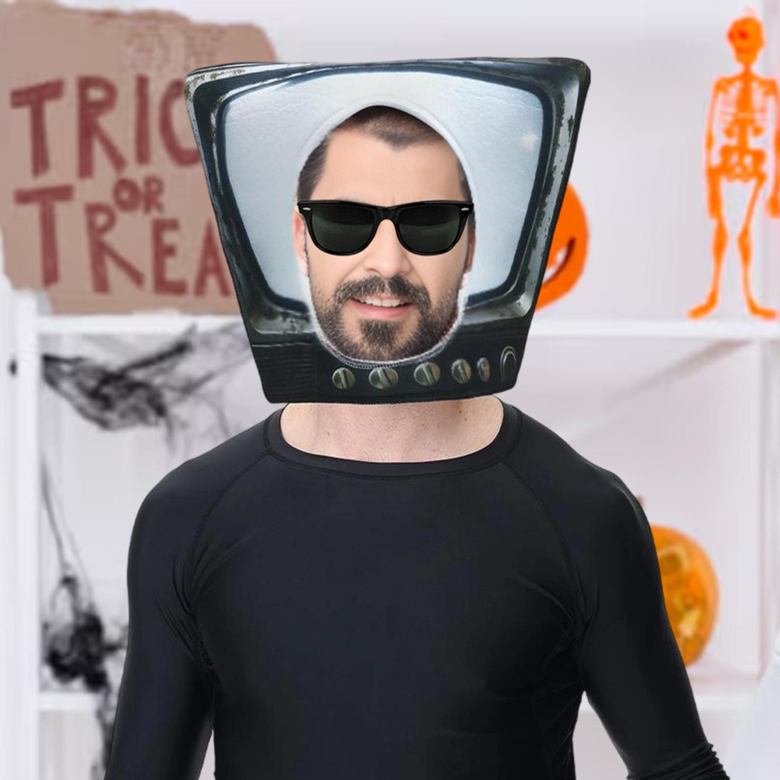 Novelty Cute TV Mask Hat for H - Halloween Costume Adult 评论和价格