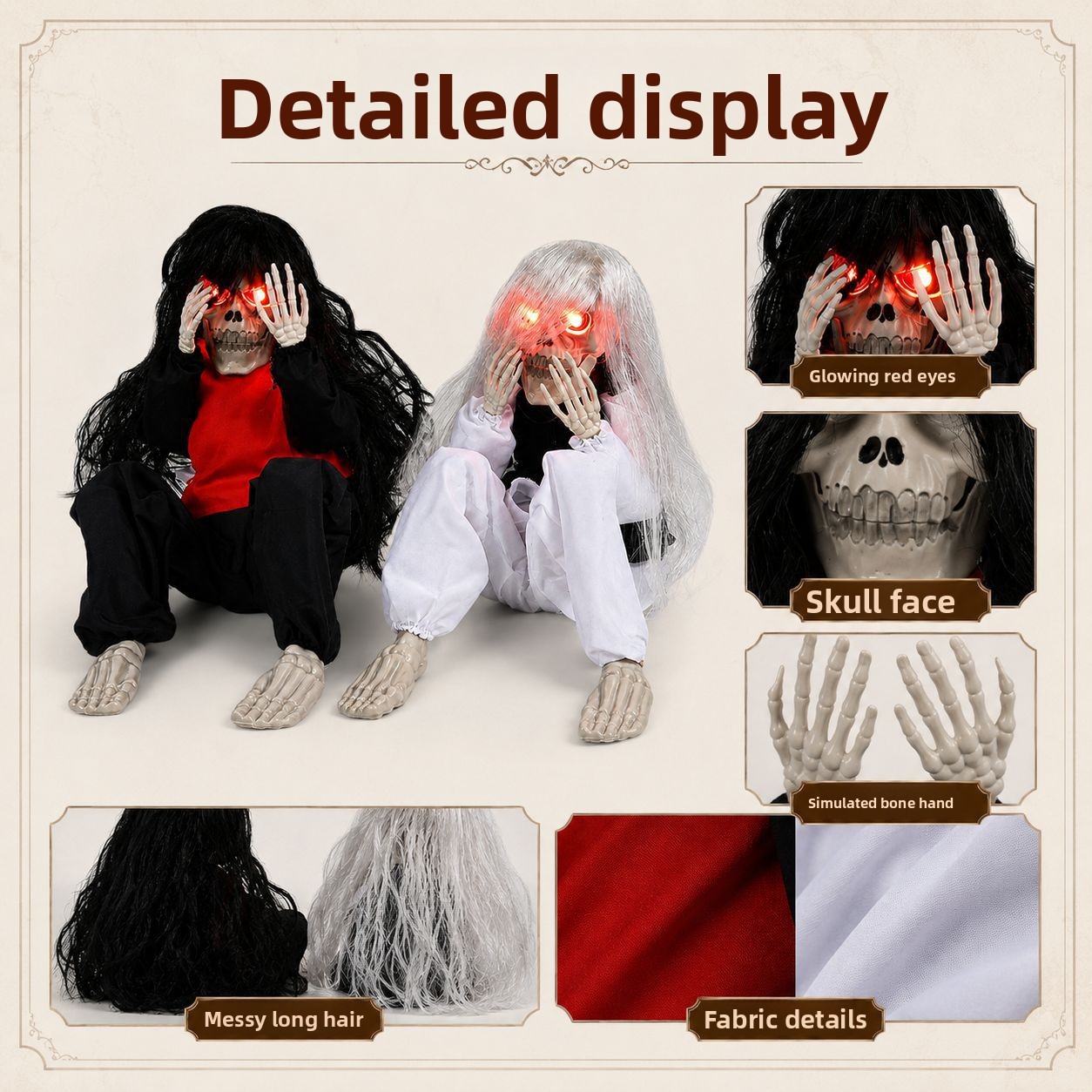 Halloween Outdoor Garden Sitti - Halloween Skeleton Decoration 评论和价格