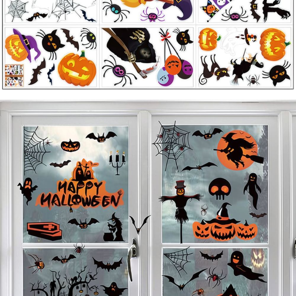 Halloween Wall Stickers Static - Halloween Skeleton Decoration 评论和价格