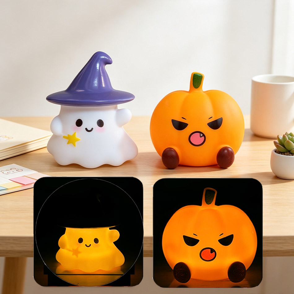 Kawaii Witch Ghost Pumpkin Sil - Halloween Pumpkin Decor Led 评论和价格