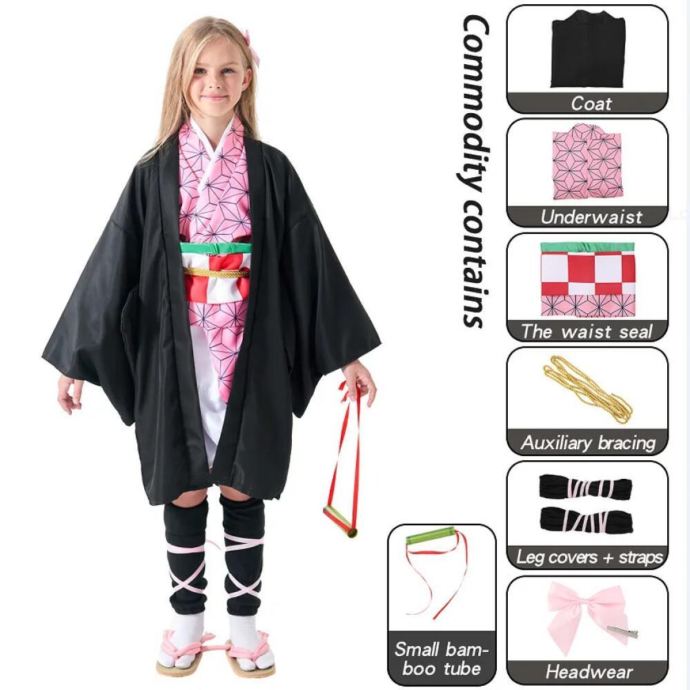 Anime Demon Slayer Kimetsu No  - Halloween Costume Kids 评论和价格