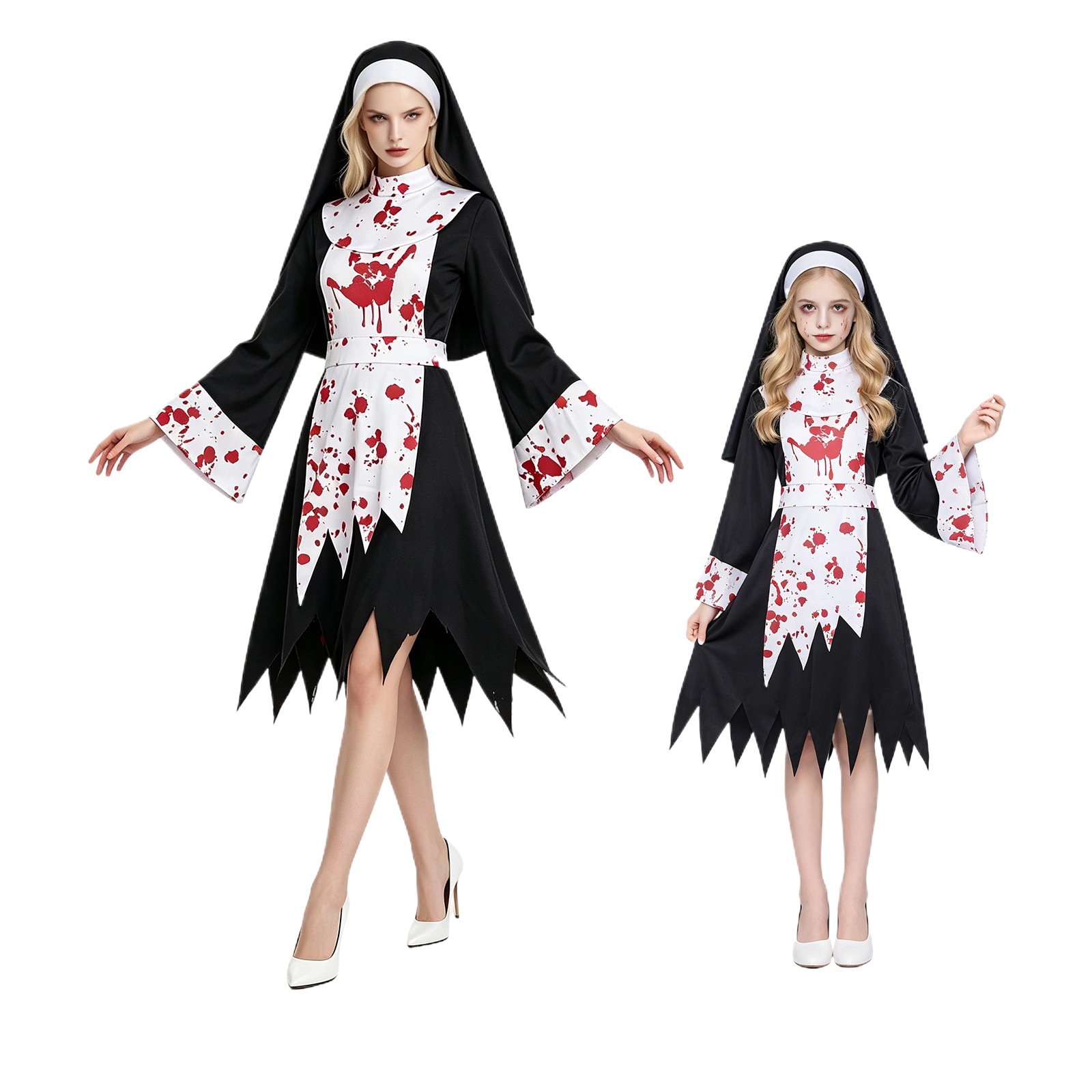 Women Kids Halloween Scary Dar - Halloween Costume Kids 评论和价格