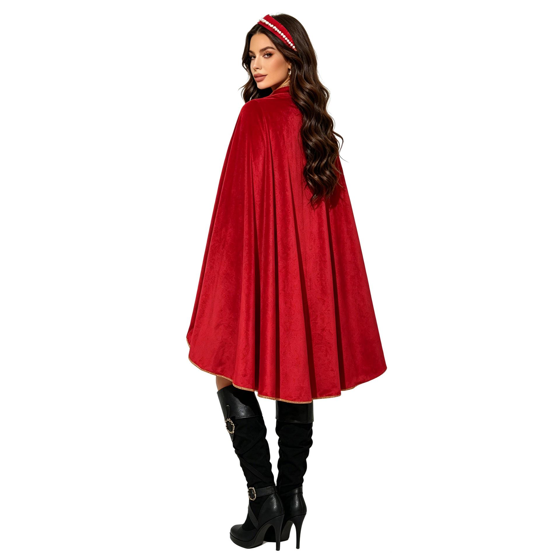 Medieval Velvet Cape Adults Go - Halloween Costume Adult 评论和价格
