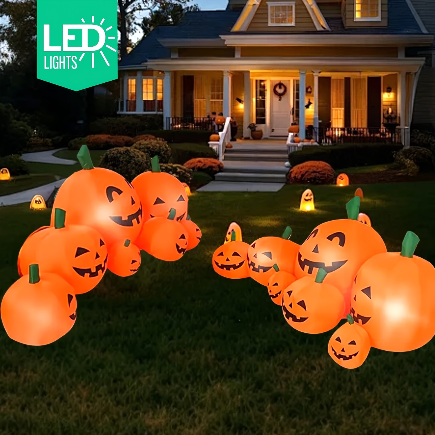 NEW Arrival 7.5FT Halloween In - Halloween Pumpkin Decor Led 评论和价格