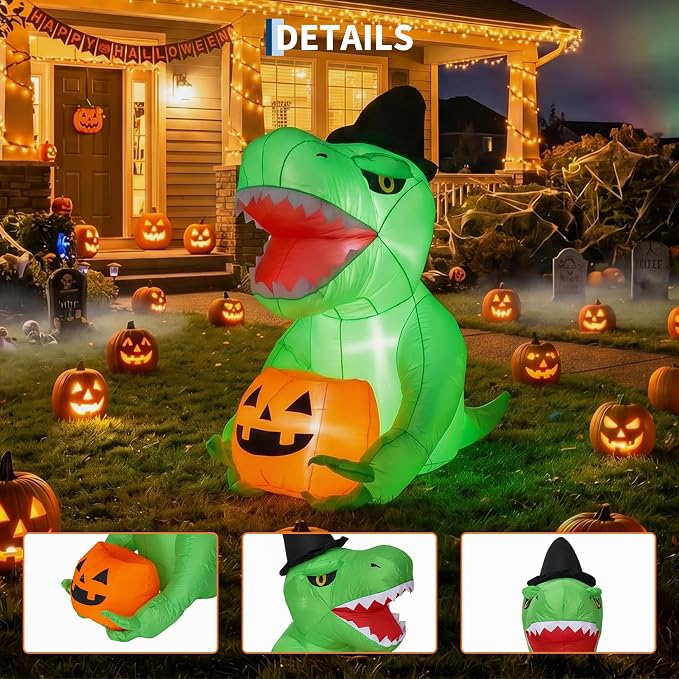 135cm  Halloween Inflatables O - Halloween Pumpkin Decor Led 评论和价格