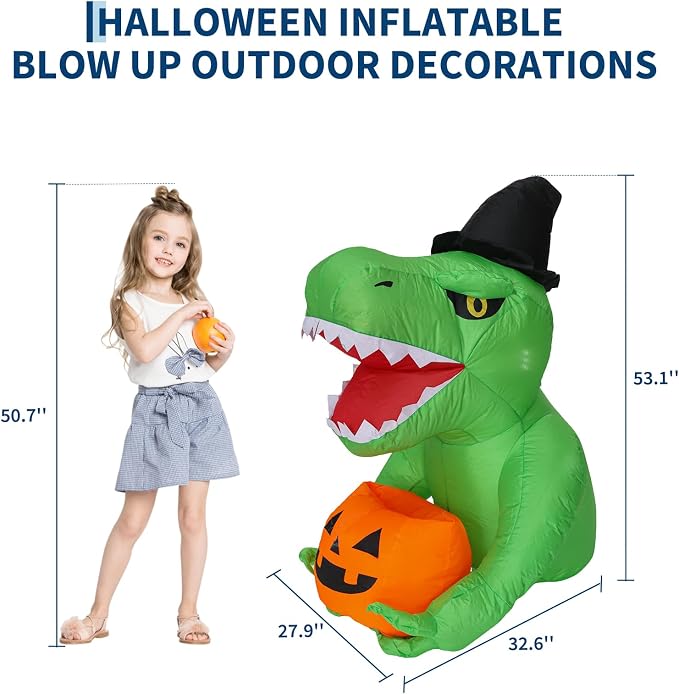 135cm  Halloween Inflatables O - Halloween Pumpkin Decor Led 评论和价格