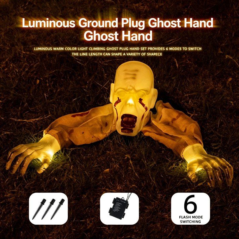 Creepy Halloween Ghost Horror  - Halloween Skeleton Decoration 评论和价格