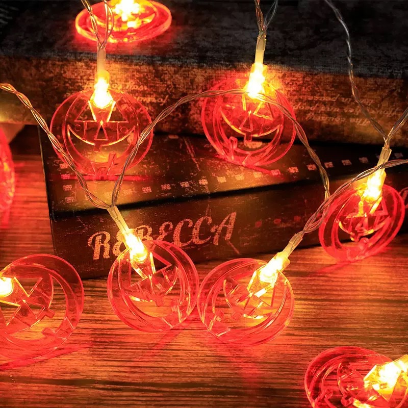 Halloween Hollow Cutout Pumpki - Halloween Led String Lights Orange 评论和价格