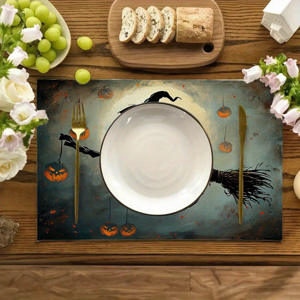 Set of 4 Spooky Halloween Witc - Pumpkin Lantern Halloween 评论和价格