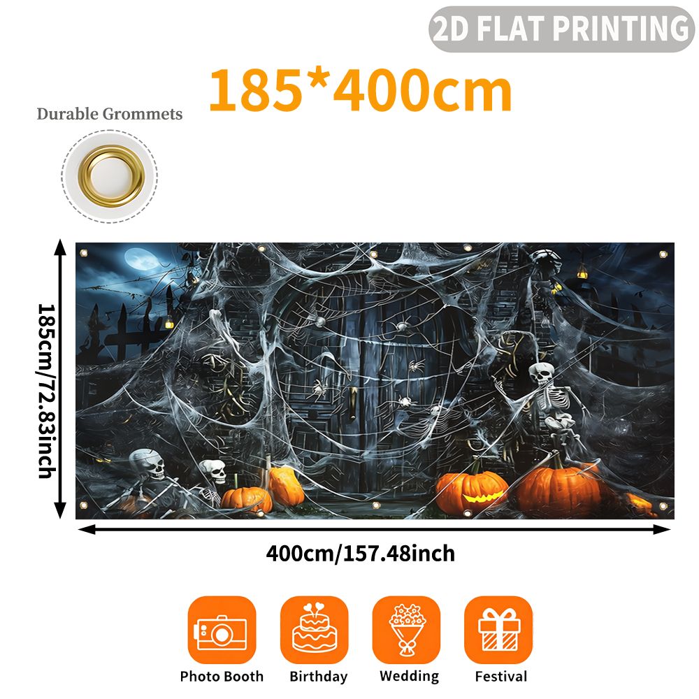 1pc 2D FLAT Halloween Party Ga - Halloween Skeleton Decoration 评论和价格