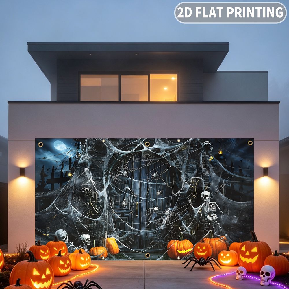 1pc 2D FLAT Halloween Party Ga - Halloween Skeleton Decoration 评论和价格