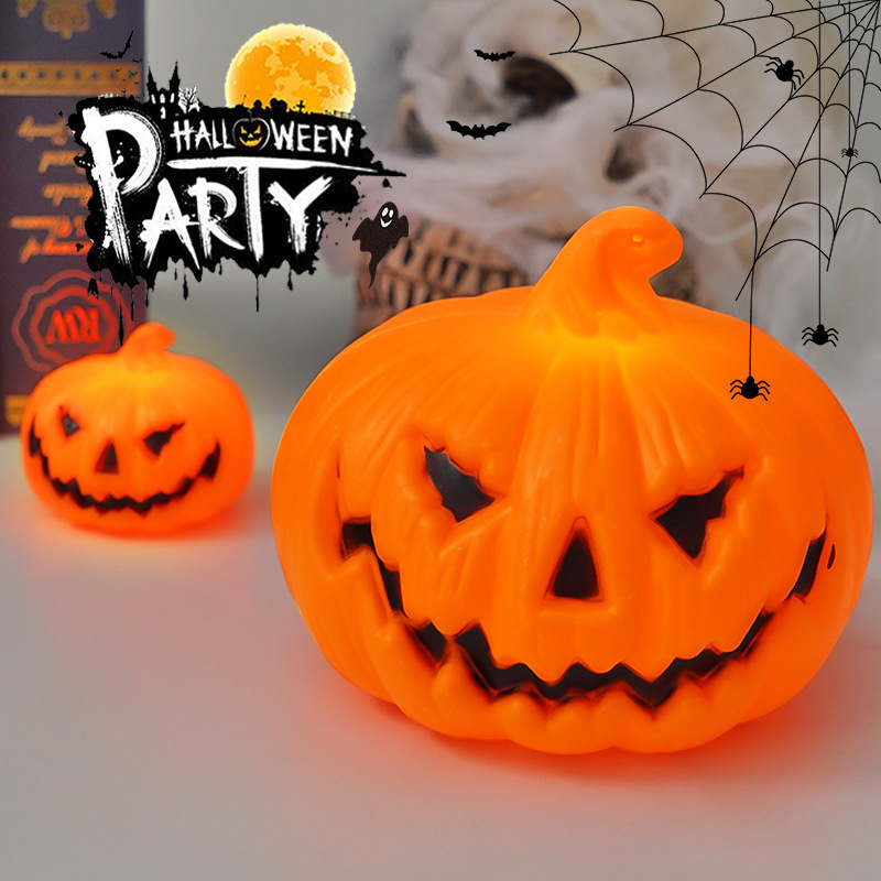 Halloween LED Pumpkin Lamp Orn - Pumpkin Lantern Halloween 评论和价格