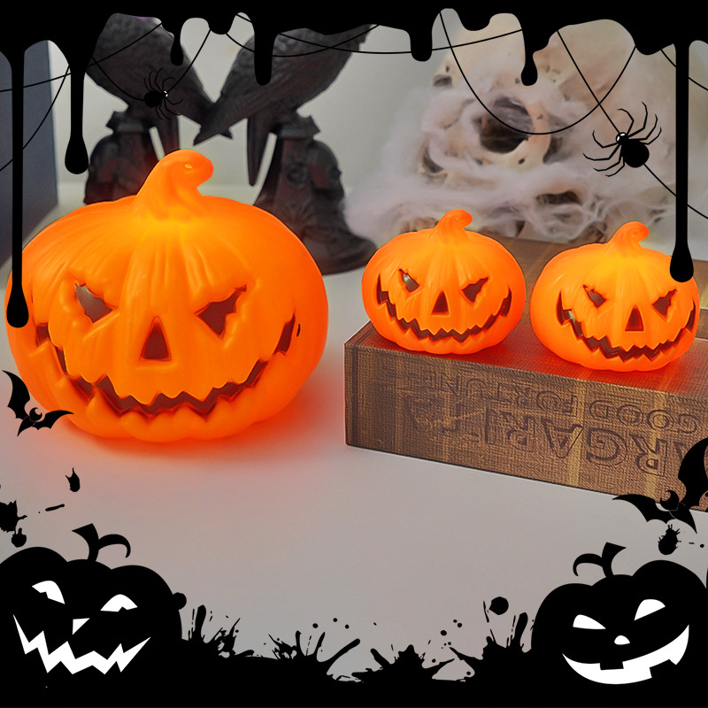 Halloween LED Pumpkin Lamp Orn - Pumpkin Lantern Halloween 评论和价格